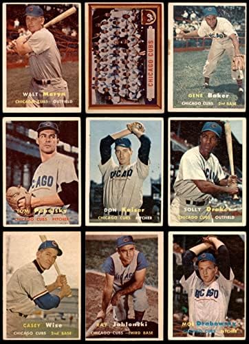1957 Topps Chicago Cubs ליד צוות סט שיקגו קאבס GD+ Cubs