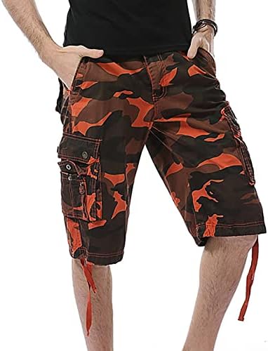 מכנסיים קצרים של CAMO לגברים קיץ 5 אינץ 'מכנסיים קצרים לבוש רופף