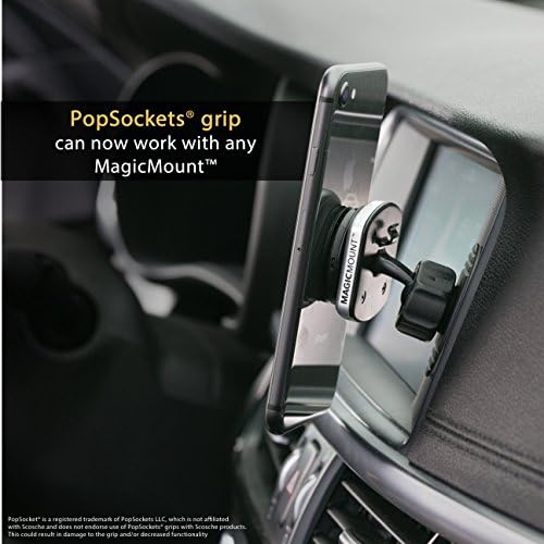 Scosche MPDRND -SP MagicMount Pro Pro מכונית מגנטית מחזיק טלפון הרכבה - ראש מתכוונן 360 מעלות, אוניברסלי
