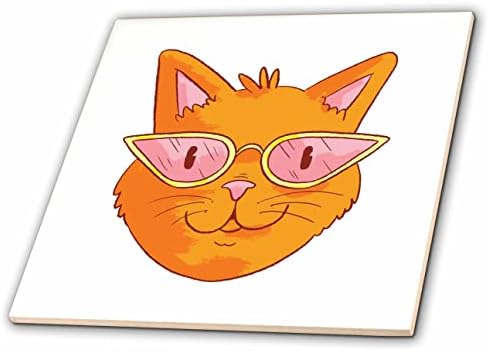 3רוז קאסי פיטרס חתולים - חתול מצויר במשקפיים-אריחים