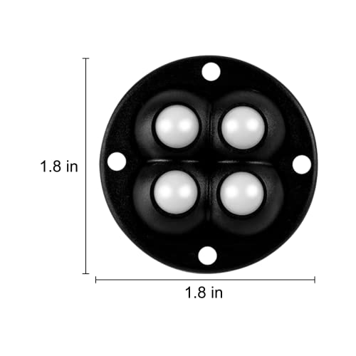8 יחידות מיני גלגלית גלגלים עבור מכשירי חשמל קטנים, להדביק אוניברסלי גלגל 360 * סיבוב דביק מסתובב גלגלת,