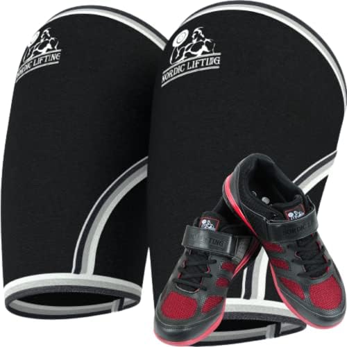 שרוולי מרפק הרמה נורדית צרור בינוני עם נעליים גודל וונג'ה 11.5 - אדום שחור