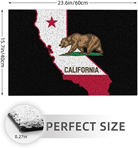 קליפורניה, מדינת, דגל, דוב, דלת, מחצלת, גדול, 24 * 16, אינץ, מקורה, חיצוני, שפשפת, החלקה, רצפת, מחצלת,