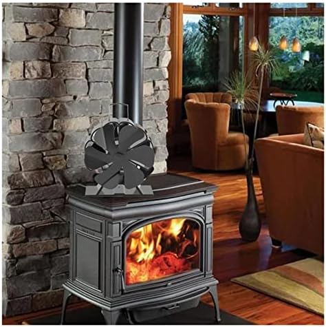 לינלין 6-חום מופעל תנור מאוורר פעולה שקטה ידידותית לסביבה דלק יעיל אח מאוורר עבור עץ יומן צורב