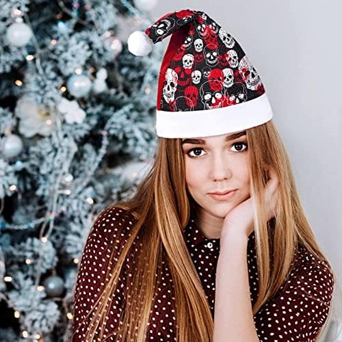 פסיכדלי גולגלות מצחיק חג המולד כובע נצנצים סנטה קלאוס כובעי גברים נשים חג המולד מסיבת חג קישוטים