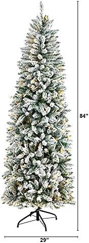 7ft. עץ חג המולד מלאכותי של מונטריאול נוהר במונטריאול עם 300 אורות LED לבנים חמים ו 995 ענפים הניתנים