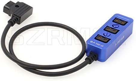 SZRMCC D-TAP זכר ל -3 PORT P-TAP HUB כבל חשמל מפצל מתכת עם חורי בורג למצלמות אדומות של ARRI