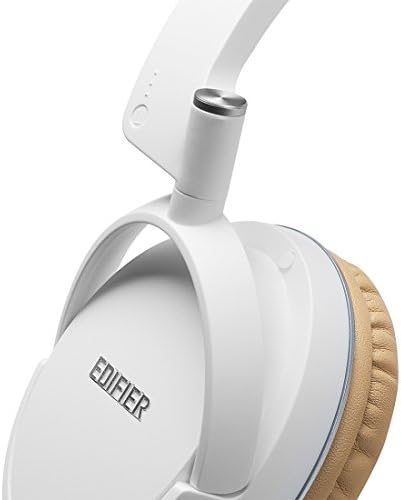 Edifier P841 רעש נוח מבודד אוזניות אוזניים עם פקדי מיקרופון ונפח - לבן