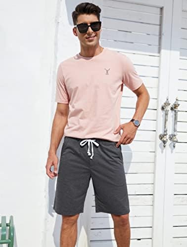 מכנסיים קצרים מזדמנים של ג'אנמיד לגברים אלסטי ג'וג'ר מכנסיים פעילים מכנסיים קצרים