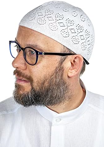 כובעי קופי סריגה מוסלמית טורקית מקוונת לגברים, טאקיה, טאקה, פצ ' י, כובעים אסלאמיים, מתנות אסלאמיות,