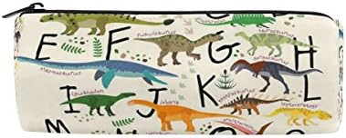 חיים דינוזאורים אלף -בית בעלי חיים חמודים מחזיק עטן עט. תיק תיק תיק קוסמטיק תיקים קוסמטיים