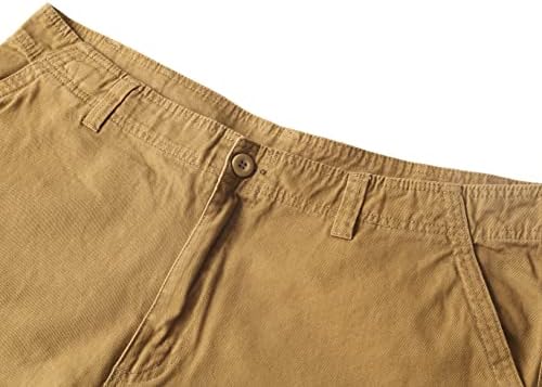 מכנסי מטען מזדמנים של Canasour's Mens, מכנסיים קצרים של מטענים מתחת לברך, רופף בכושר רב-כיס, מכנסיים