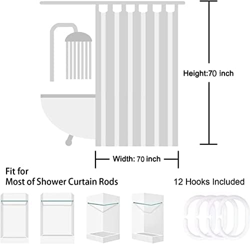 ZKJSMGS BOHO וילון מקלחת מופשט עלים טרופיים שמש קשת קשת אמצע המאה המודרנית גיאומטרית מודרנית אסתטית