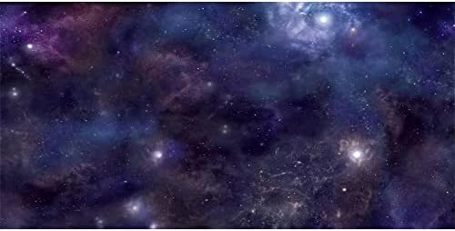 AWERT 48X18 אינץ 'שטח חיצון רקע אקווריום כוכבי גלקסי בחלל רקע מיכל דגים שמיים רקע אסטרונומי כוכבי לכת