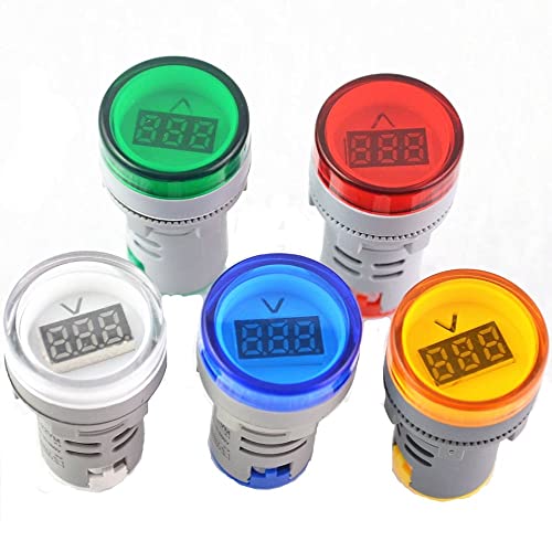 אורות איתות VELTMETER LED SVAPO מתן דיגיטלי מתן מתח מד מתח מחוון מנורה טווח מדידה טווח AC 20-500V