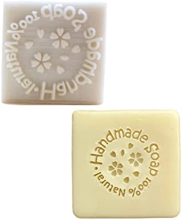 ZQWE DIY סבון בול לבן שרף שרף סבון חותמת סבון טבעי בעבודת יד או דפוס פרחים הדפסת סבון בעבודת יד אישיות