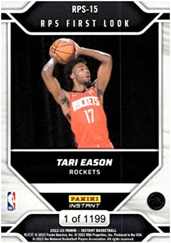 TARI EASON RC 2022-23 PANINI מיידי RPS 1 המראה טירון /119915 Rockets NBA