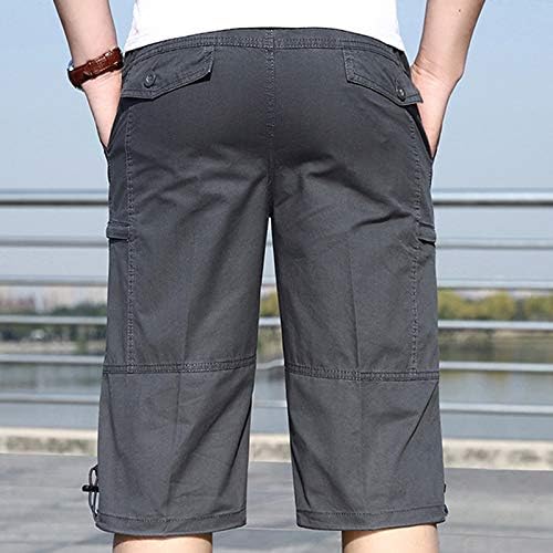 מכנסיים קצרים לגברים של ymosrh אופנה רוכסן חוץ מכנסי כיס מכנסיים ספורט מכנסיים מזדמנים מכנסיים מזדמנים