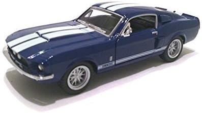 קינסמארט 1967 פורד שלבי מוסטנג גט 500 כחול 1: 38 סולם 5 אינץ ' למות יצוק דגם צעצוע מכונית מירוץ עם פעולת