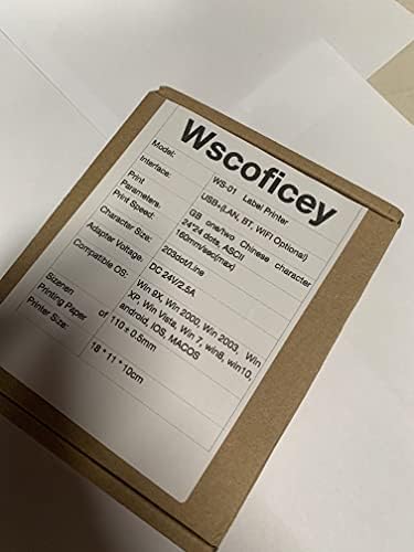 מדפסת תווית תרמית של Wscoficey