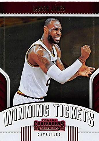 2018-19 מתמודדי פאניני זכו בכרטיסים מס '20 לברון ג'יימס קליבלנד קאבלירס NBA כרטיס מסחר בכדורסל