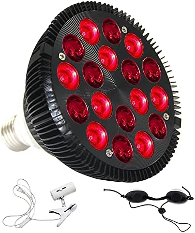 18 מנורת טיפול באור אדום LED עם שקע אדום עמוק 660 ננומטר ליד אינפרא אדום 850 ננומטר אור אדום לעור, הקלה