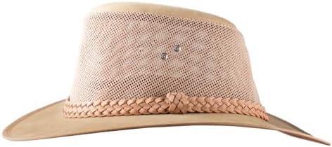 רשת ספארי כובע לגברים שתיין גולף שמש כובעי קיץ רחב ברים אאוטבק כובע