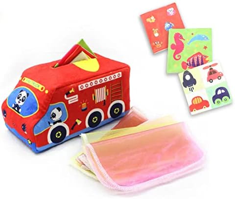 Lulumaoque צעצועי קופסת רקמות לתינוקות, צעצועי קופסאות רקמות קסם, צעצועים מונטסורי, צעצועים קפלים חושיים
