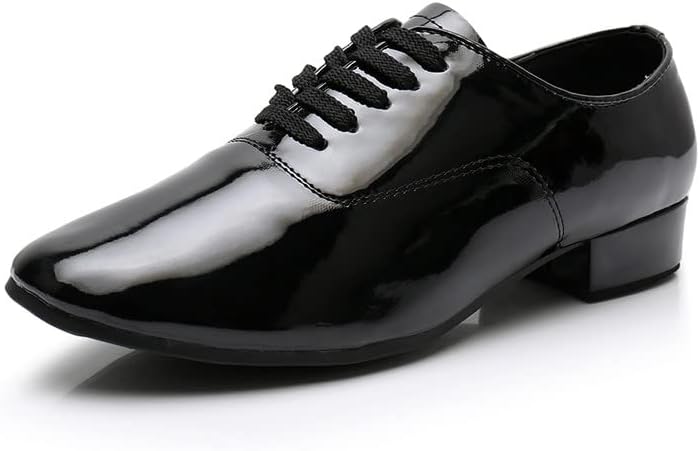 נעלי ריקוד לטיניות לטיניות של Aoqunfs נעלי דמות של סלסה, נעלי דגם, נעלי דוגמניות Men-Pu