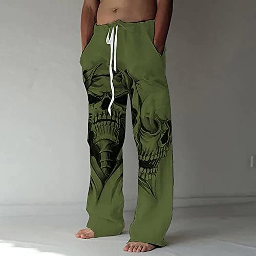 מכנסי BMISEGM למכנסי טרנינג לגברים מכנסי מכנסיים רכים נוחים רופפים מכנסי רגל רחבים