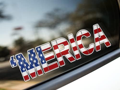 Merica USA מכתבי דגל מדבקות מדבקות מדבקות כוכבי דבקות ומכוניות רכב רכב