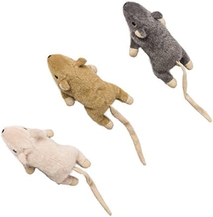 חיות מחמד אתיות ספוט 52083 צעצועי פרנקי קטניפ של עכבר שטוח, כל מידות הגזע