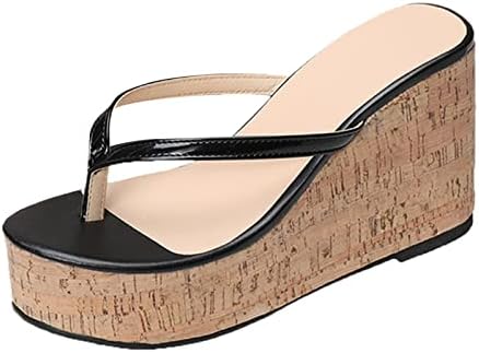 נעלי בית לנשים קיץ טריזי נעלי נשים סנדלי נוחות עם אלסטי קרסול רצועה מזדמן בוהמי חוף נעליים להחליק על