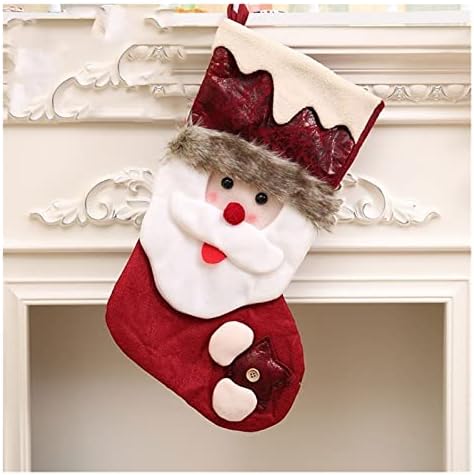 גרבי דלקת עץ חג המולד קישוט, גרב שלג גרב קסם שקיות מתנה, שקיות מתנה, תיקים, מתנות לילדים גרבי חג המולד